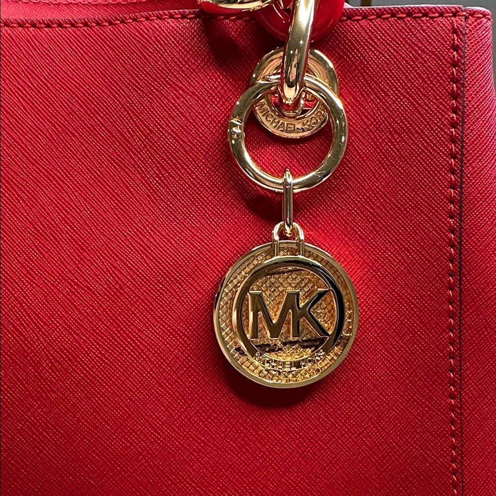 Michael Michael Kors Cynthia Small Cherry MSRP $298 - Picture 8 of 16